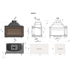 Каминная топка Fireway Sofia левая/правая в Молодечно