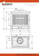 Каминная топка EVEREST U10 в Молодечно