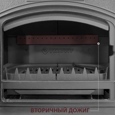 Печь-камин Везувий KZ-14S Антрацит в Молодечно