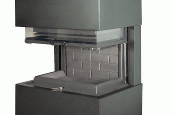 Камин Родос 800 ЧЕРНЫЙ шамот черный в Молодечно