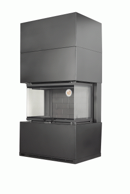 Камин Родос 800 ЧЕРНЫЙ шамот черный в Молодечно