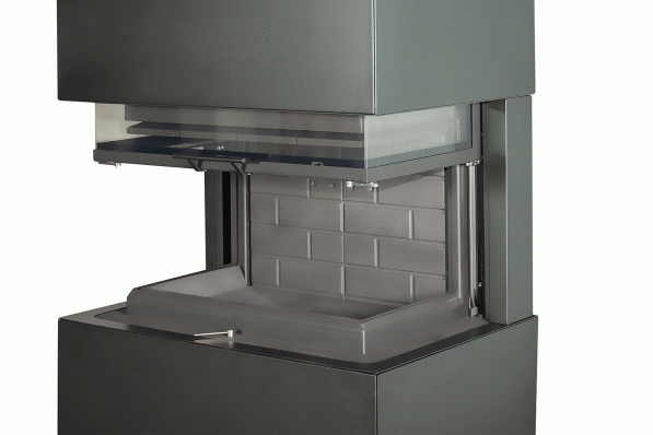 Камин Родос 800 ЧЕРНЫЙ шамот черный в Молодечно