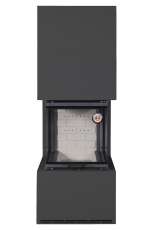 Камин Родос 900 ЧЕРНЫЙ, шамот белый в Молодечно