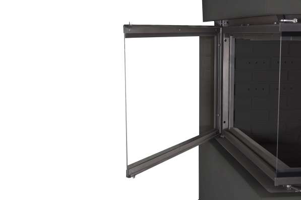 Камин Родос 900 ЧЕРНЫЙ, шамот черный в Молодечно