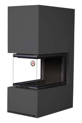 Камин Родос 900 ЧЕРНЫЙ, шамот черный в Молодечно