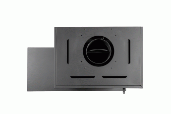 Камин МАДРИД на дровнике Гигант справа черный\белый шамот в Молодечно