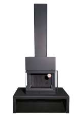 Камин МАДРИД на дровнике Гигант центральный черный\белый шамот в Молодечно
