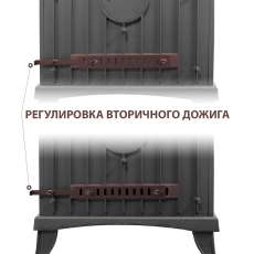 Печь-камин Везувий KZ-14РS Антрацит в Молодечно