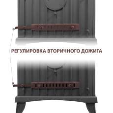 Печь-камин Везувий KZ-14Р Антрацит в Молодечно