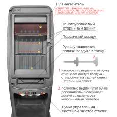 Печь-камин EVEREST S7M в Молодечно