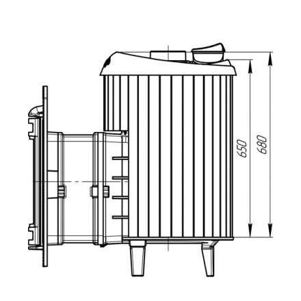 Банная печь ProMetall Атмосфера ламели Окаменевшее дерево в Молодечно