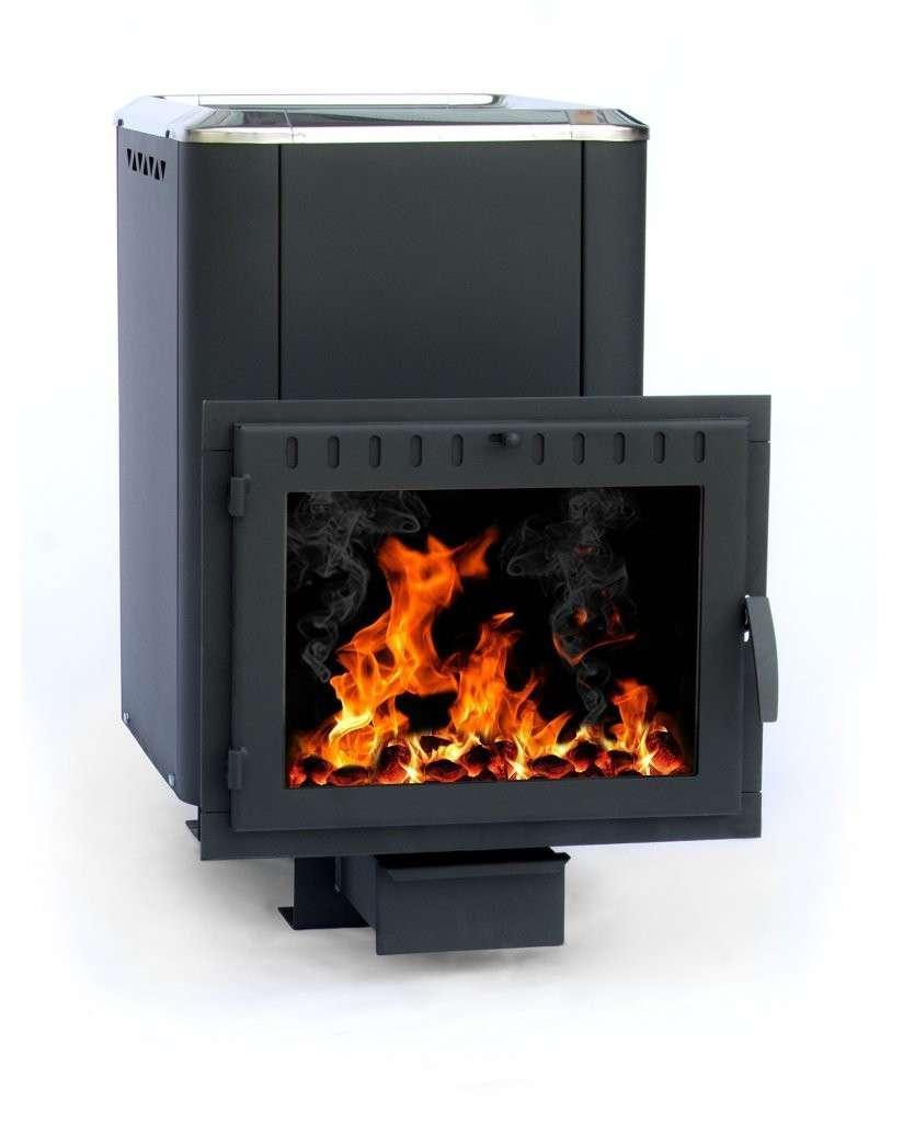 Печь банная Сибирь-18 (панорамное стекло, конвекционная) Амазонка бай фото в Молодечно