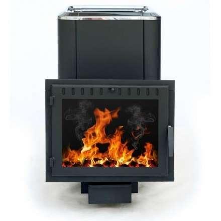 Печь банная Сибирь-18 (панорамное стекло, конвекционная) в Молодечно