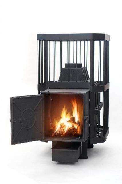 Печь банная чугунная CИБИРЬ-24 чугунная дверка (сетка) Амазонка бай фото в Молодечно