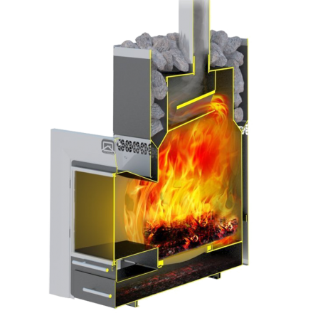 Печь для бани Теплодар Русь-12 ЛНЗП Профи Панорама в Молодечно