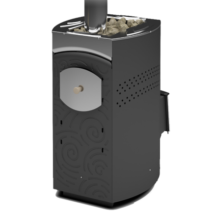 Печь для бани Теплодар Домна-20 ЛК Панорама в Молодечно