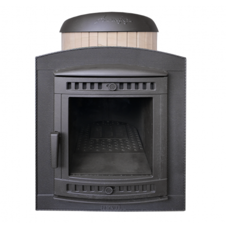 Банная печь ProMetall Атмосфера Про Ламели Окаменевшее дерево перенесённый рисунок Амазонка бай фото в Молодечно