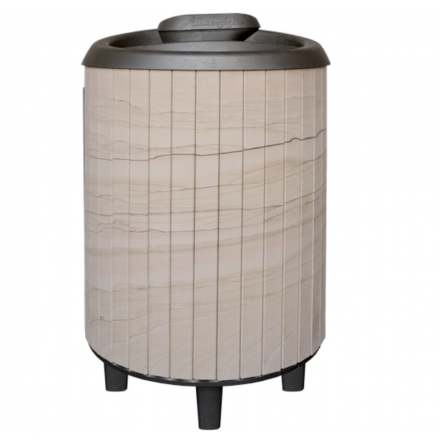 Банная печь ProMetall Атмосфера Про Ламели Окаменевшее дерево перенесённый рисунок в Молодечно