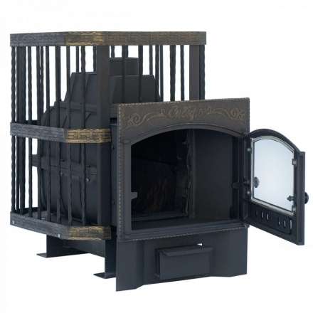 Печь банная Сибирь-24 с каминной дверцей в Молодечно