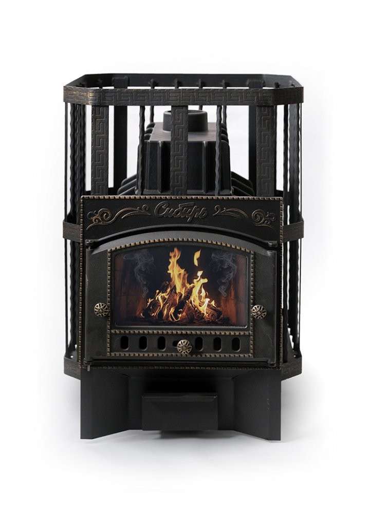 Печь банная Сибирь-24 с каминной дверцей Амазонка бай фото в Молодечно