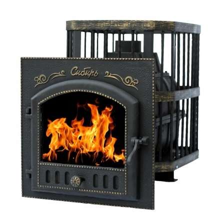 Печь банная Сибирь-24 с каминной дверцей Сибирь Амазонка бай фото в Молодечно