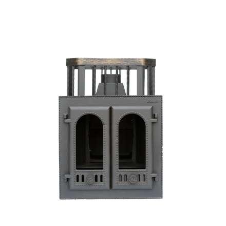 Печь банная Сибирь-24 с двухстворчатой каминной дверцей в Молодечно