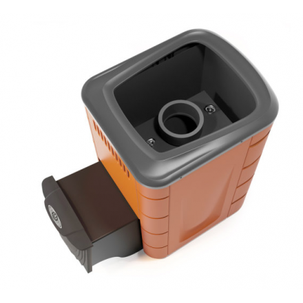 Печь для бани Термофор Каронада Мини Heavy Metal ДА терракота Амазонка бай фото в Молодечно