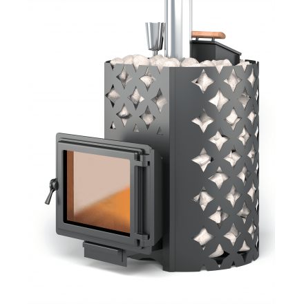 Банная печь ЭТНА 24 Панорама Закрытая каменка Амзонка бай фото в Молодечно