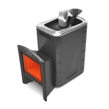 Печь для бани Термофор Гейзер Супер Inox Витра ЗК антрацит купить в Молодечно