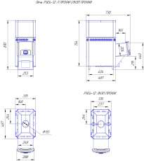 Печь для бани Теплодар Русь 12 Л Профи в Молодечно