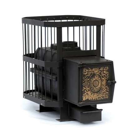 Печь банная чугунная СИБИРЬ-18 чугунная дверка (сетка) в Молодечно