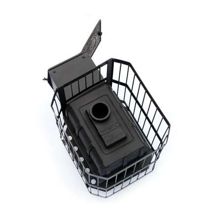 Печь банная чугунная СИБИРЬ-18 чугунная дверка (сетка) в Молодечно