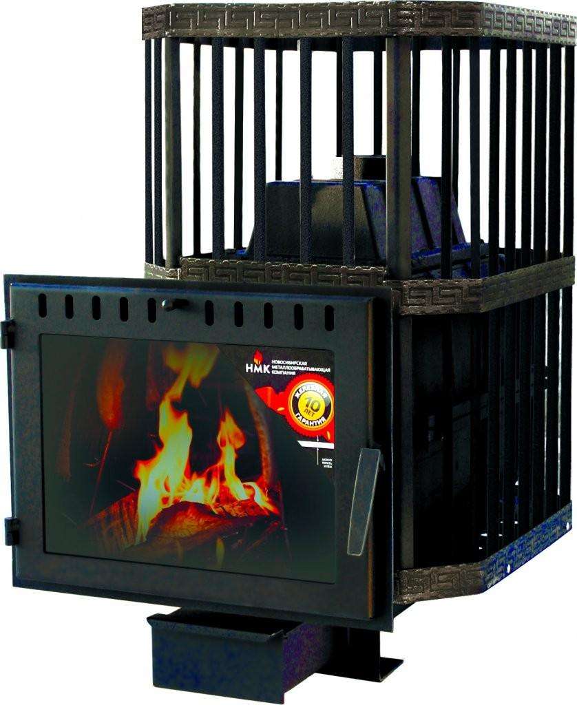 Печь банная Сибирь-24 (панорамное стекло, сетка квадрат) Амазонка бай фото в Молодечно