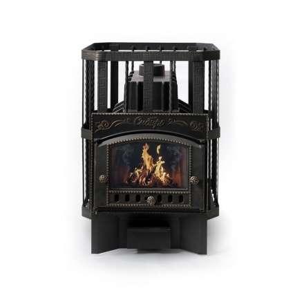 Печь банная Сибирь-32 с каминной дверцей Амазонка бай Фото в Молодечно