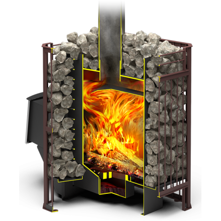 Печь для бани Теплодар Тамань-Сетка 10 Т в Молодечно