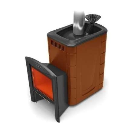 Печь для бани Термофор Гейзер 2014 Inox Витра ЗК терракота купить в Молодечно