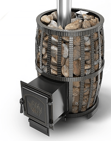 Печь для бани Везувий Легенда Русский Пар Ковка 24 (271) в Молодечно