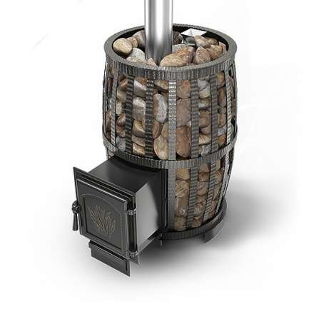 Печь для бани Везувий Легенда Русский Пар Ковка 30 (271) в Молодечно