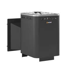 Печь для бани Везувий Русичъ Антрацит 16 Панорама в Молодечно