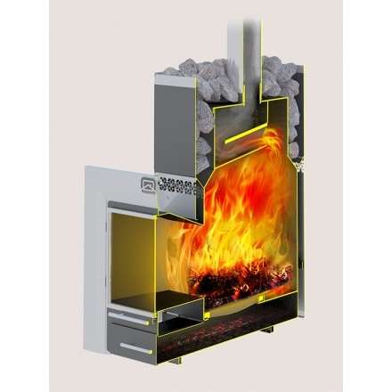 Печь для бани Теплодар Русь-18 ЛНЗП Профи Панорама (1.1) в Молодечно