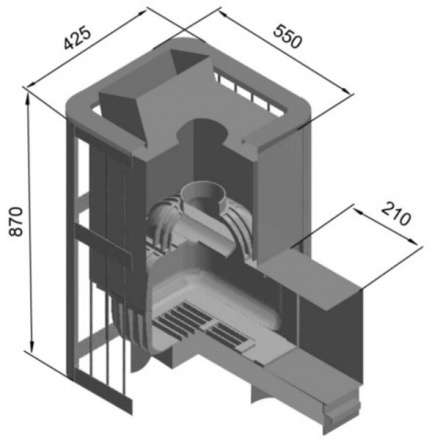 Печь для бани Этна Шторм 18 (ДТ-4С) в Молодечно