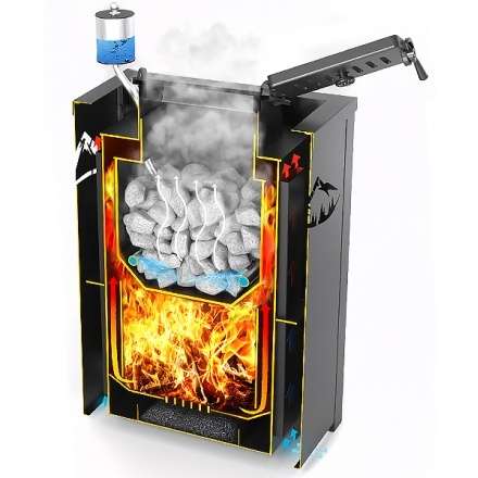 Печь для бани Везувий Эверест Inox 20 (281) в Молодечно