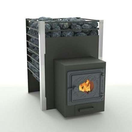 Печь для бани Добросталь Жара-люкс 20 дверка со стеклом Амазонка бай фото в Молодечно