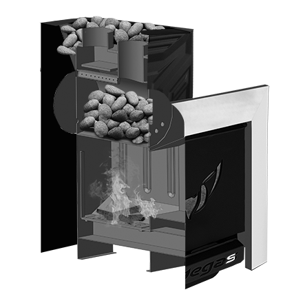 Банная печь Пегас 16 со стеклом конвекция в Молодечно