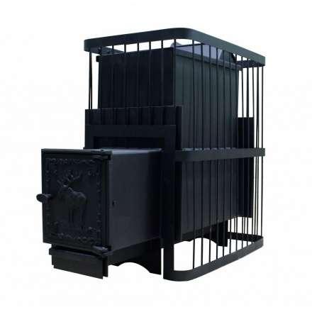 Печь банная ComfortProm РЕТРО СТАЛЬ 8 мм закр. каменка 26 м3 купить в Молодечно