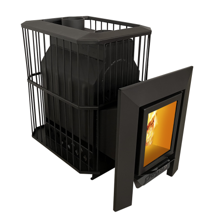 Банная печь Пегас 26 со стеклом сетка фото в Молодечно