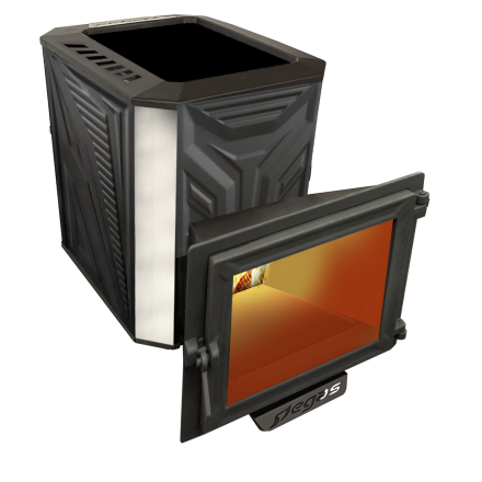 Банная печь Пегас 26 нерж панорама конвекция амазонка бай фото в Молодечно