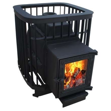 Чугунная печь для бани Варвара Прима 22 (К201) стекло купить в Молодечно