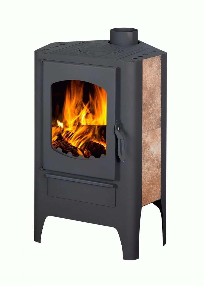 Печь-камин Бавария Эко угловая с плитой 1 конфорка купить в Молодечно