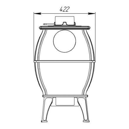 Купить Печь-камин Печь-камин ProMetall Бахта (черная) чугун в Молодечно Амазонка бай фото в Молодечно